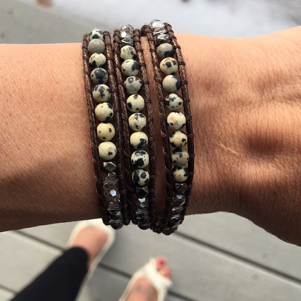 NEW Katie Soleil  Brown wrap bracelet